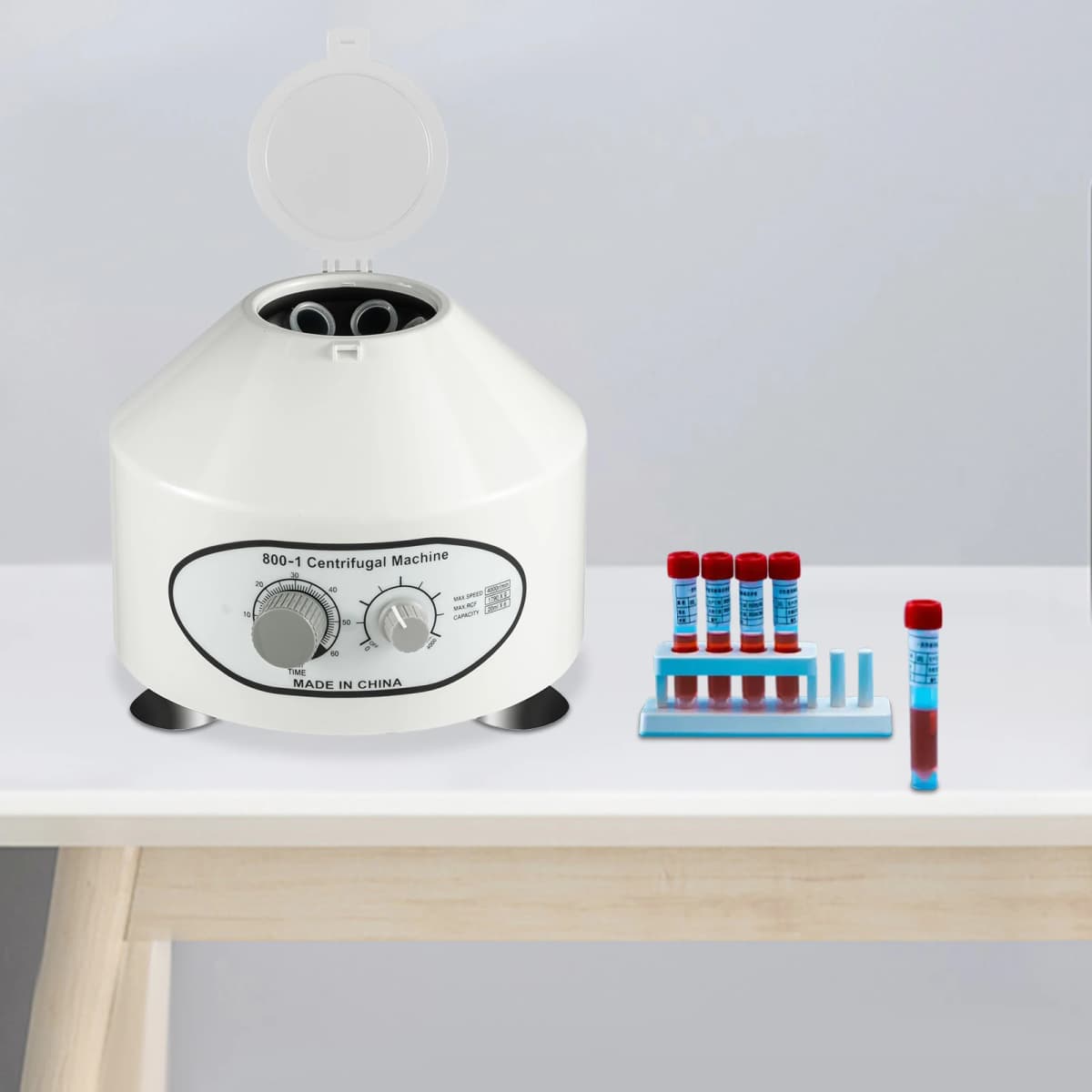 220V Centrifuge Machine，20ml*6 Test Tubes, Laboratory Electric Table Centrifuge for Blood Separation,Plant Extraction,etc — view 4