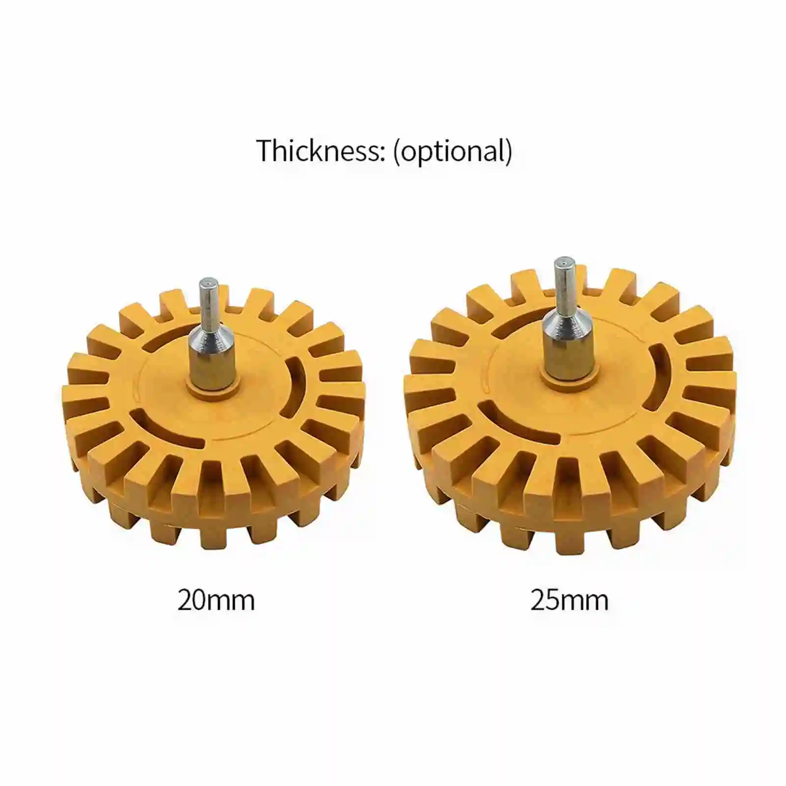 4 inch Pneumatic Rubber Remover Wheel Car Decal and Sticker Removal Eraser Decal Removal Scraper Tools Pneumatic Rubber Remover — view 4
