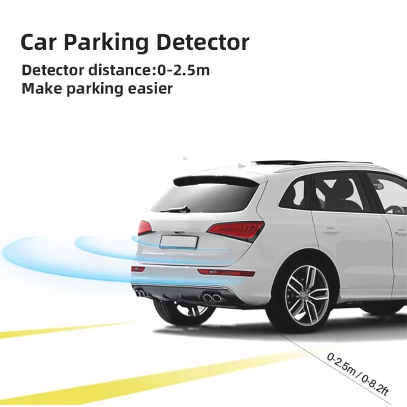 Multiple Radar Car Parktronic LED Parking Sensor Kit Radar Backlight Display Backup Monitor Detector System — view 5