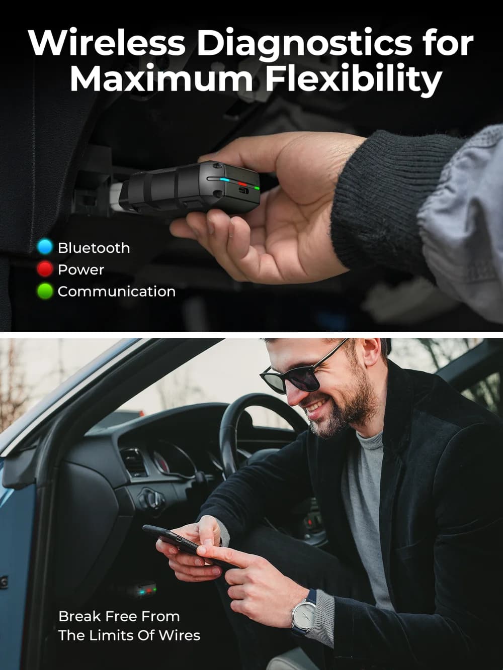 TOPDON TopScan Lite Scanner Smart Diagnostic Tool DTC Repair Guide Bluetooth OBD2 code reader Full System Active Test — view 4