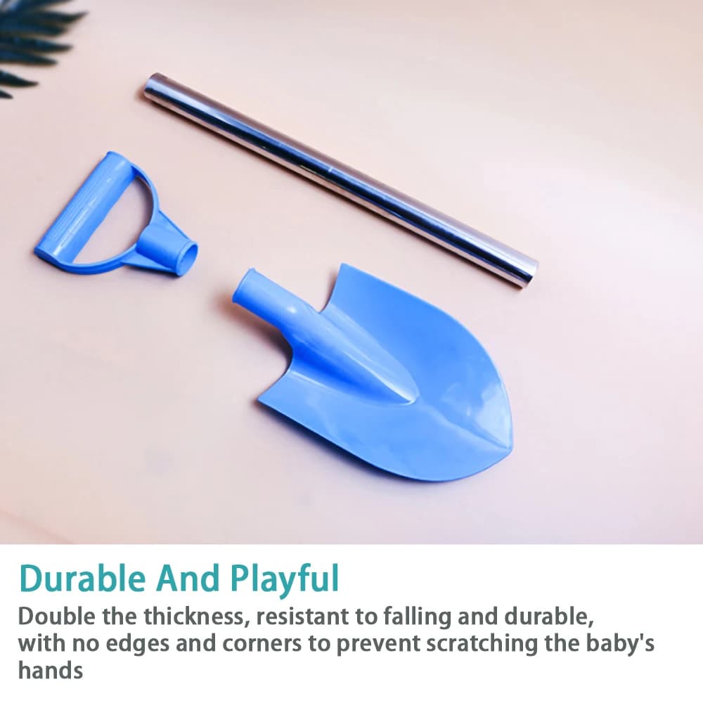 Children Beach Shovel 56cm Stainless Steel Pointed Shovel Toy Sand Snow Thickened Play House Beach Shovel Outdoor Toys Kids Gift — view 3
