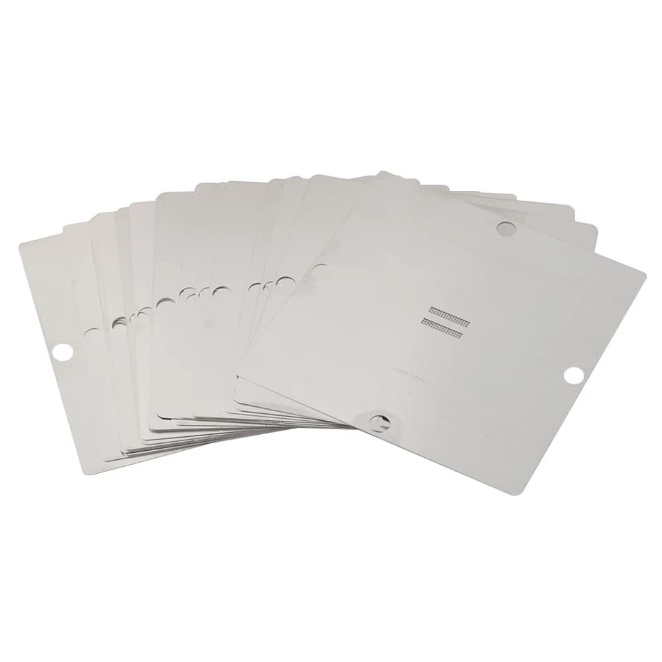 12/14/21pcs BGA memory template90mmx90mm DDR2-3  DDR3-2 DDR5 BGA96 BGA78 DDR4 memory chip repair template leakage bead fixture — view 3