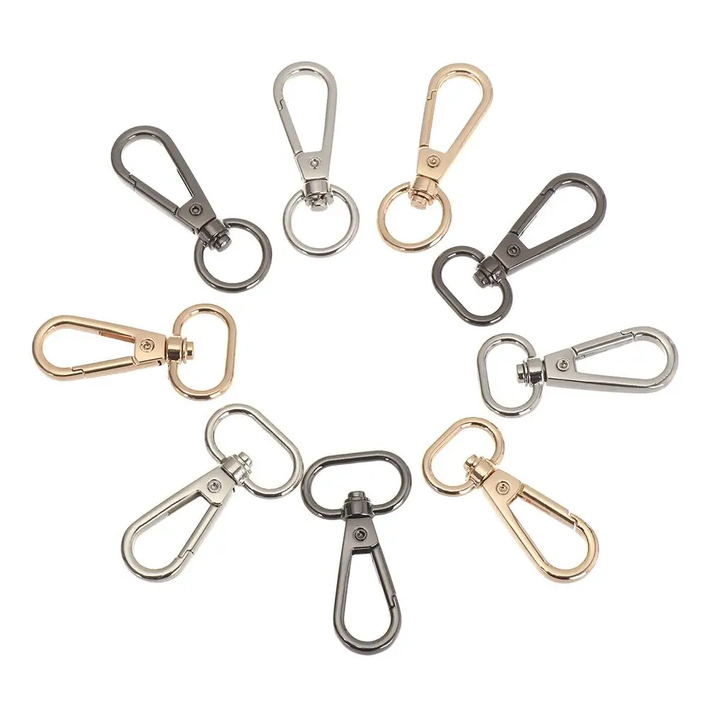 5pcs 13/15/20/25mm Metal Bags Strap Buckles Lobster Clasp Collar Carabiner Snap Hook DIY KeyChain Bag Part Accessories — view 3