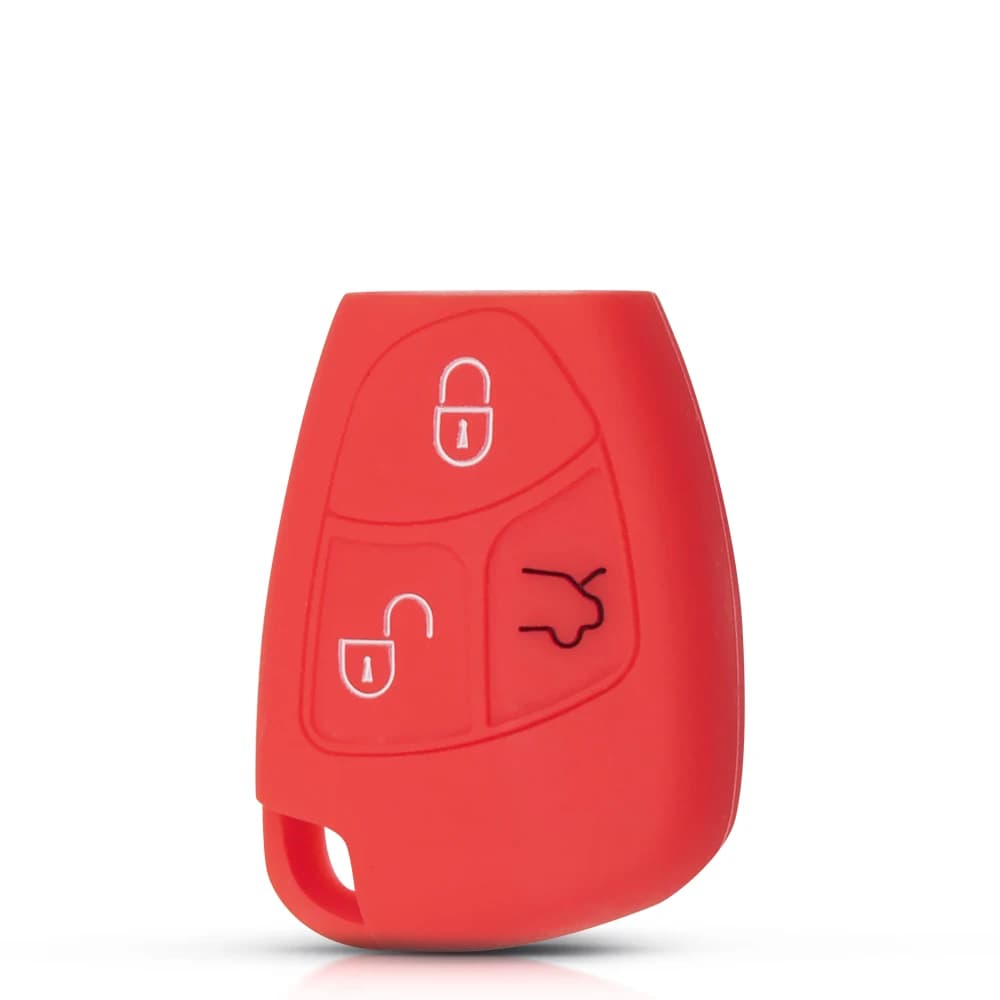 KEYYOU For Mercedes-Benz CL55 CL600 CL65 C230 C240 C280 C320 3 Button Silicone Remote Key Cover Protector Shell Case Fob — view 4