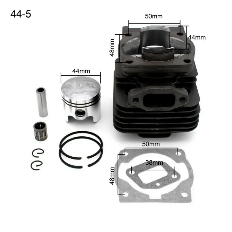 Garden Equipment Replacement 44mm & 40mm Cylinder Piston Kit for 44-5 & 40-5 Brush Cutter Engine 44F 5 & 40F 5 — view 5