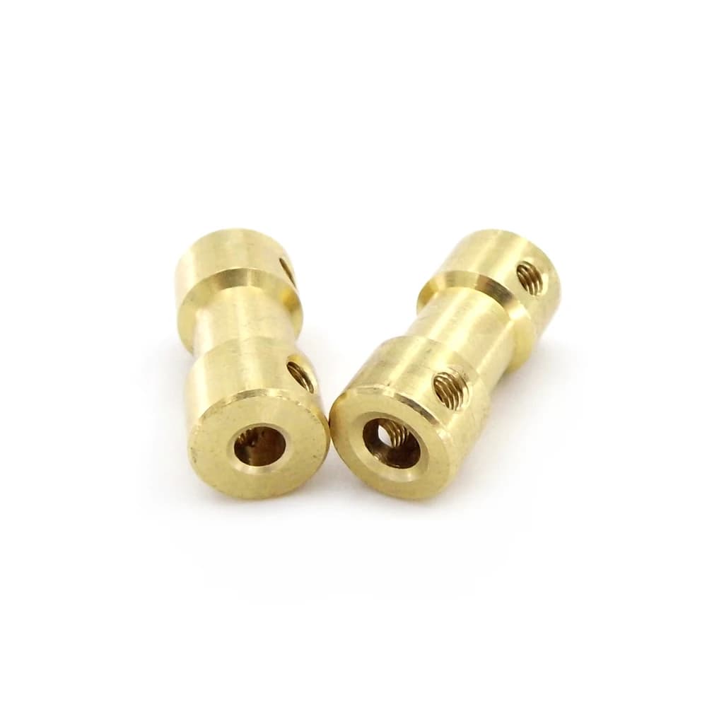 1PC 2mm 2.3mm 3mm 3.175mm 4mm 5mm 6mm Motor Shaft Coupling Copper Joint Coupler Connector for RC Boat Marine Car Robot — view 5