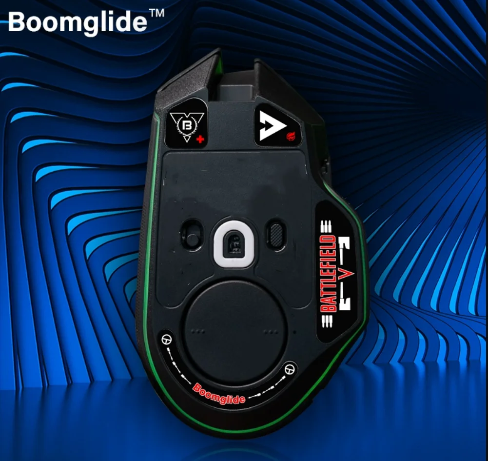 BOOMGLIDE GlassMouse  compatible for Razer Basilisk V3Pro   Mouse Customized Round Curved Edge Glass Skates — view 4