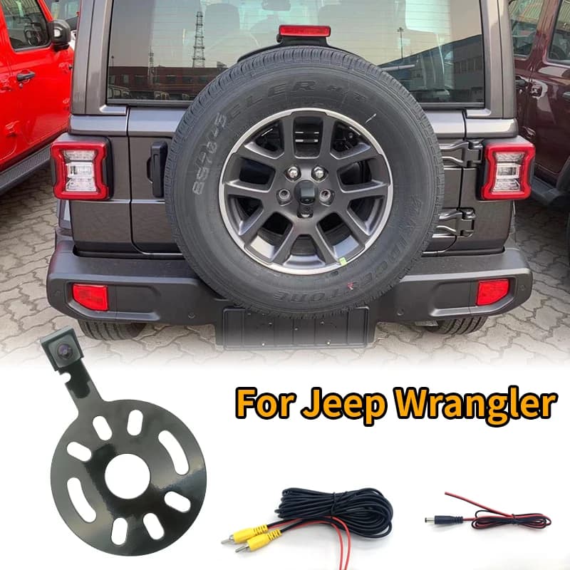 High Definition Waterproof Backup Reverse Camera for Jeep Wrangler 2007-2018 Car Spare Tire Rack Rear View Camera — view 2