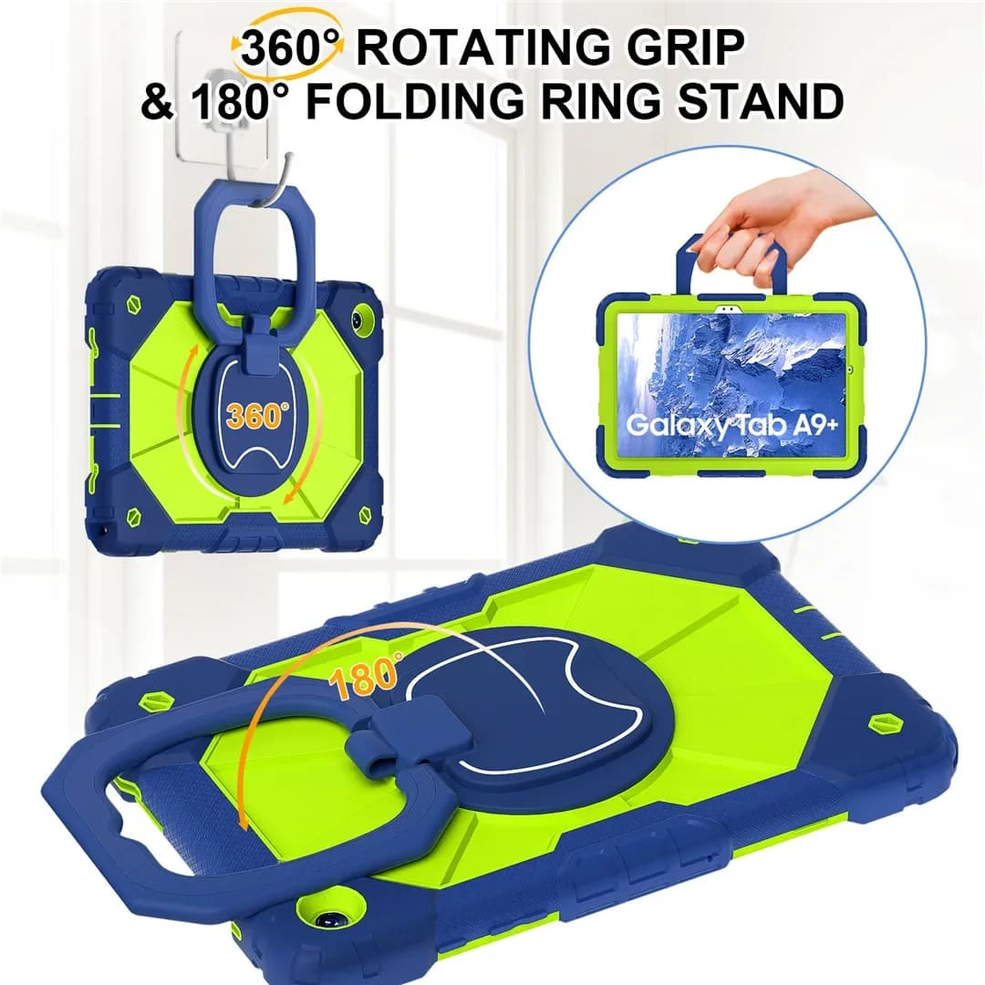 Kids Case For Samsung Galaxy Tab A9 Plus 11 inch 2023 X210/X215 216 Tab S11 A8 10.5 A11 Tablet Kickstand Shockproof Rugged Cover — view 3