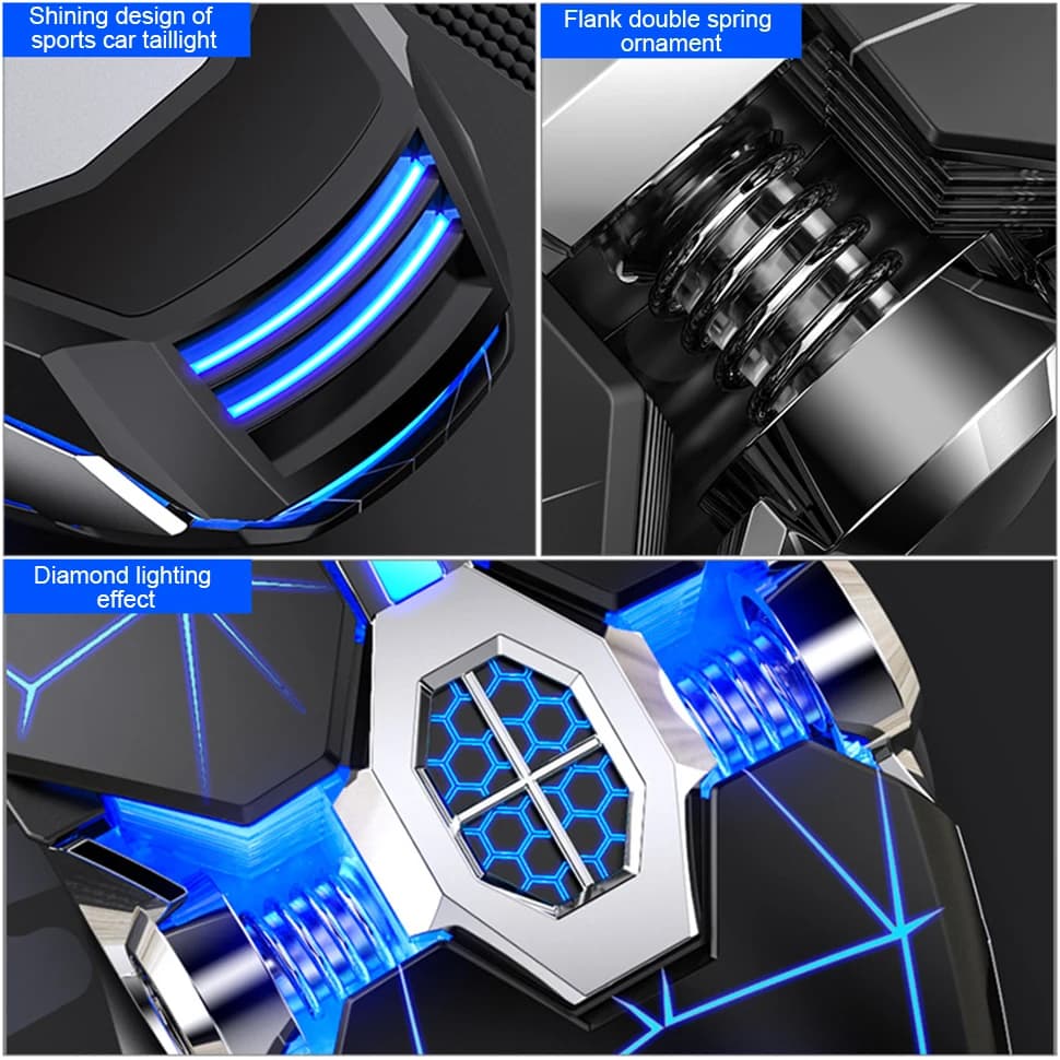 Ergonomic Wired Gaming Mouse RGB Mute Mouse LED Backlit 3200dpi 6 Button USB Mechanical Mause for PC Laptop Computer Gamer — view 2