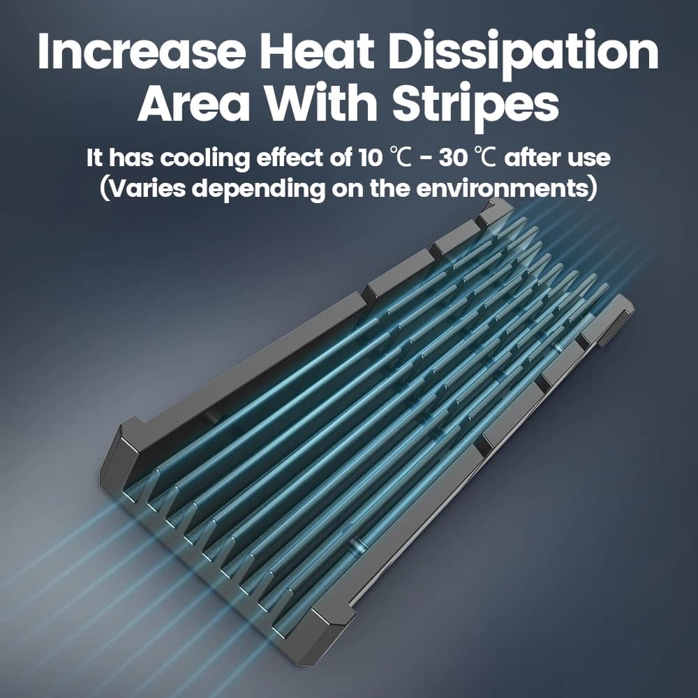JEYI Cooler II 2280 SSD Heatsink M.2 NVME Radiator Magnesium Aluminum Alloy PC Efficient Radiator with Thermal Silicone pad — view 2