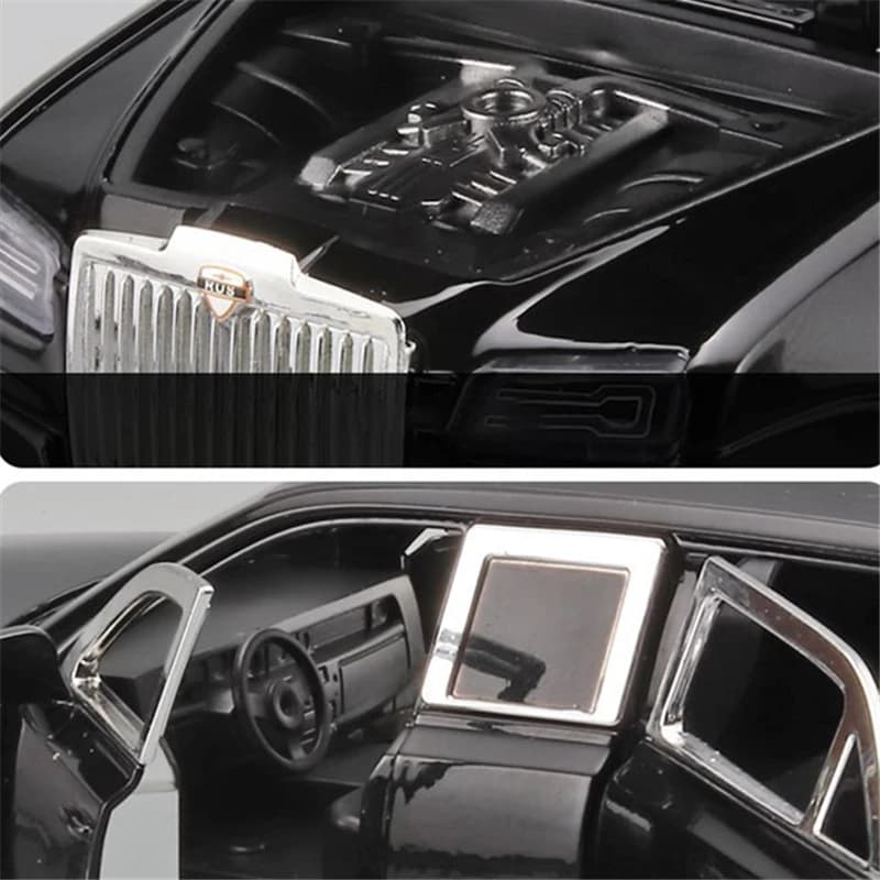 1/24 Aurus Senat Alloy Limousine Luxy Car Model Diecast Metal Bulletproof Vehicle Car Model Simulation Sound Light Kids Toy Gift — view 5