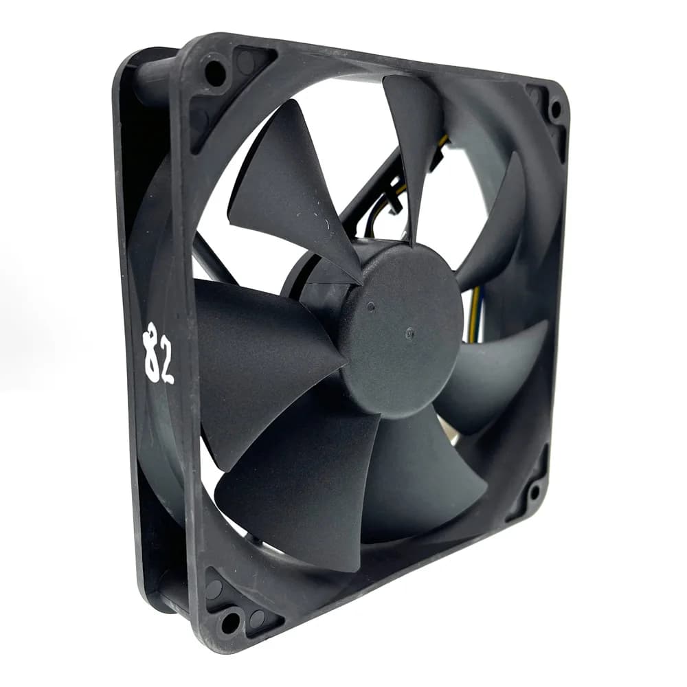 SAB4B2U -PFGE 120mm 12cm PWM Water Block Watercooler Cooling Fan,120X120X25mm 12V Dual Ball Bearing 2700RPM for Apistek Fans — view 3