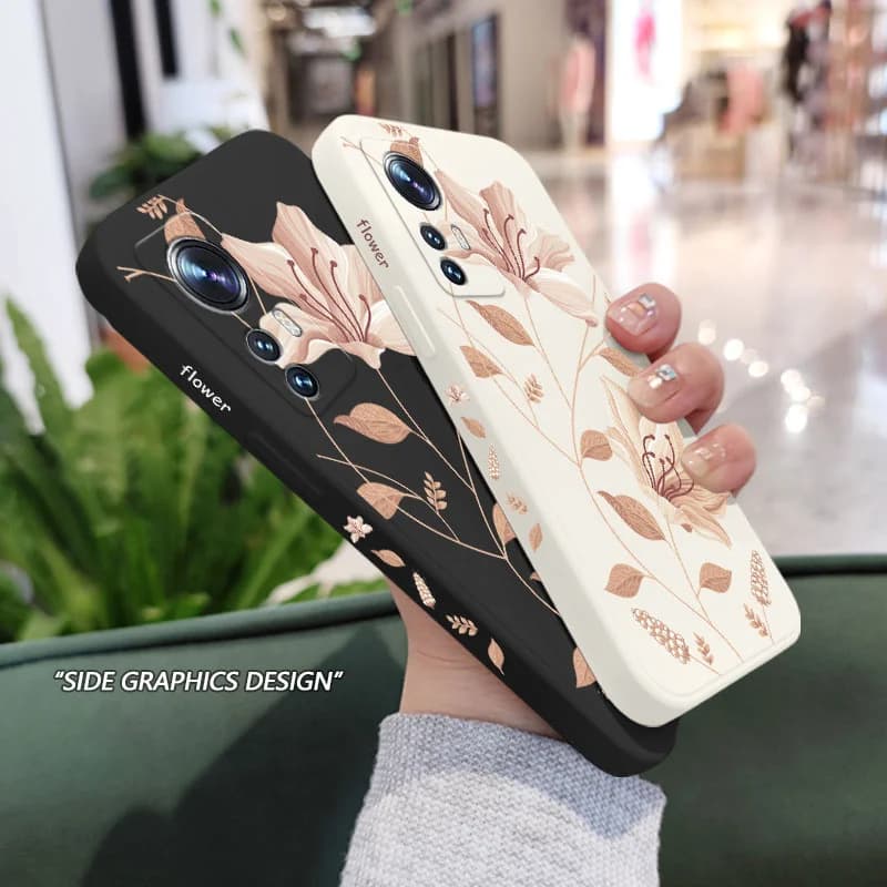 Delicate Blossoms Phone Case For Xiaomi Mi 15T 14T 14 13 13T 12 12T 11 11T Ultra 10 10T Pro Lite 5G Liquid Silicone Cover — view 4