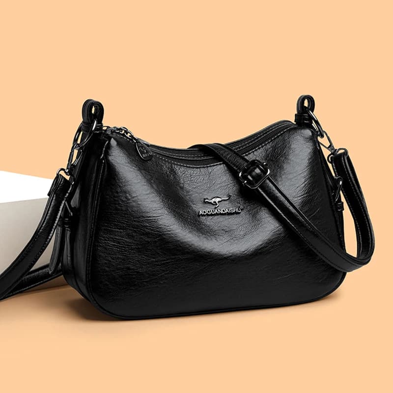 Luxury Designer Ladies Handbags New High Quality Leather Shoulder Bag for Women Female Retro and Minimalist Crossbody Bag Purses — view 4