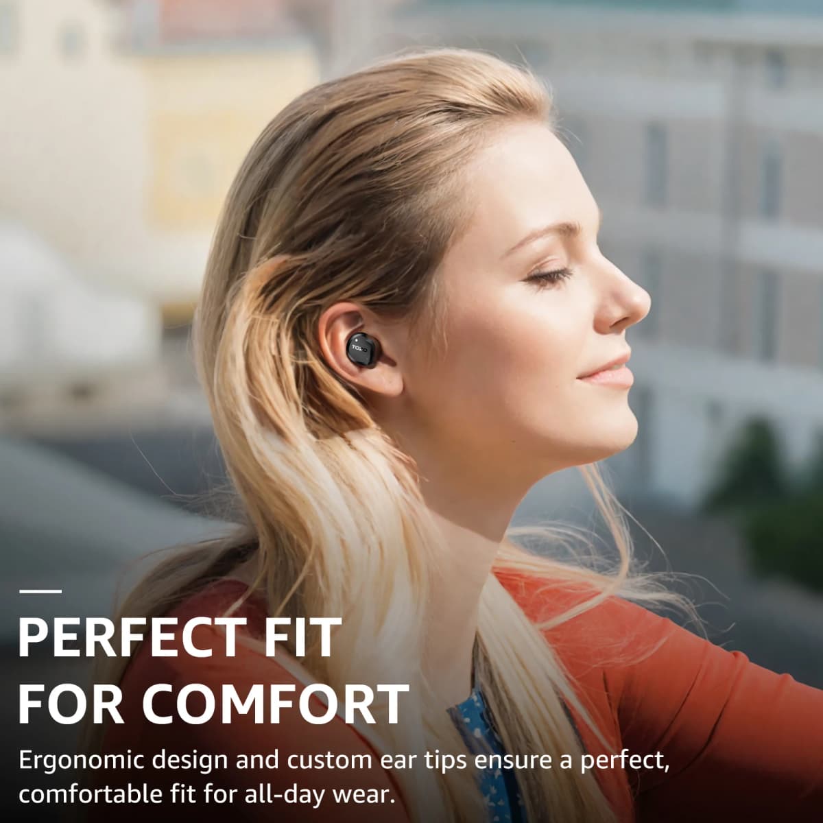 TOZO New NC9 Wireless Earphone Hybrid Active Noise Cancelling,Bluetooth Earbuds With Immersive Sound Premium Deep Bass, 59H Play — view 3