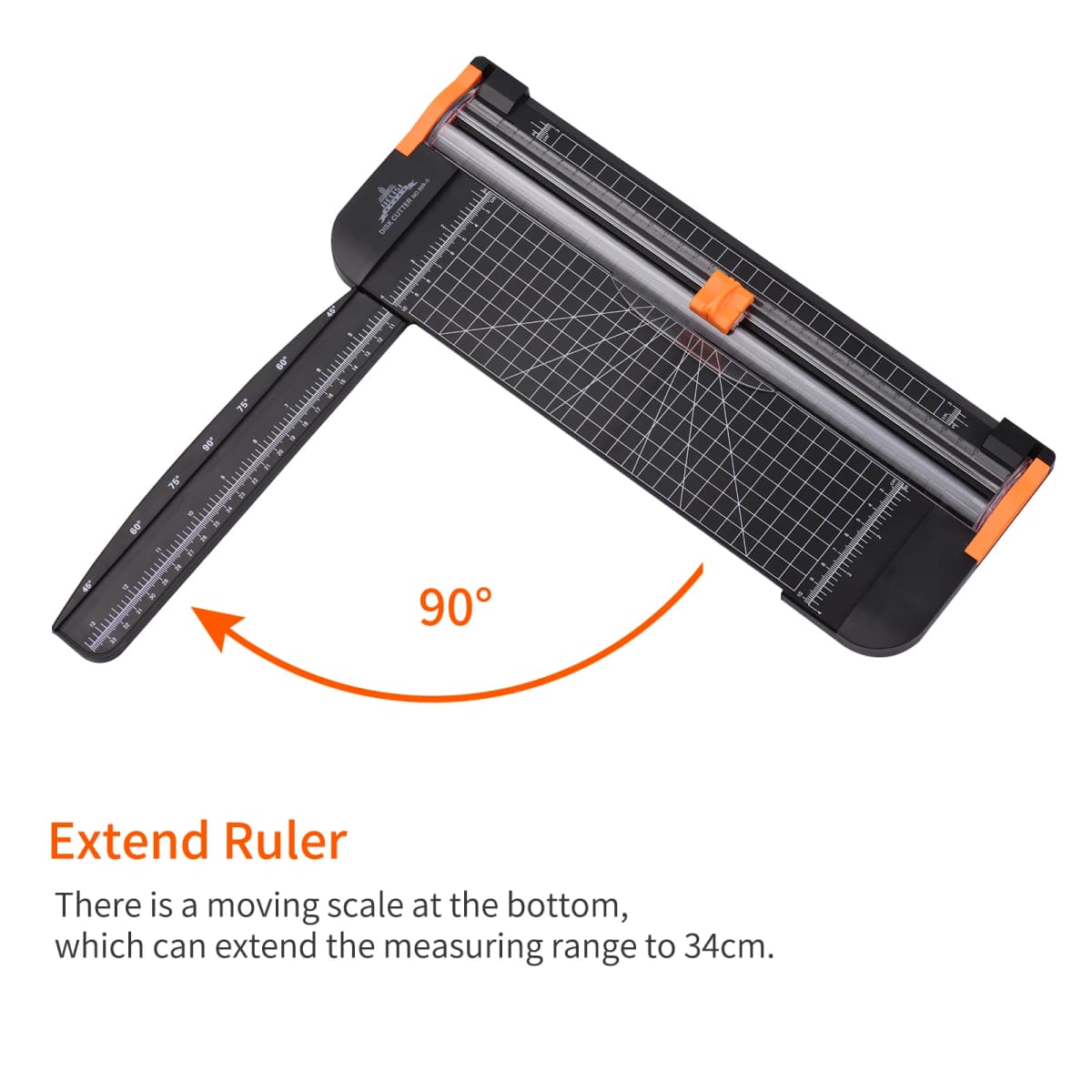 A4 Portable Paper Trimmer Paper Cutter Cutting Machine 12.2 Inch Cutting Length for Craft Paper Card Photo Laminated Paper Scrap — view 2