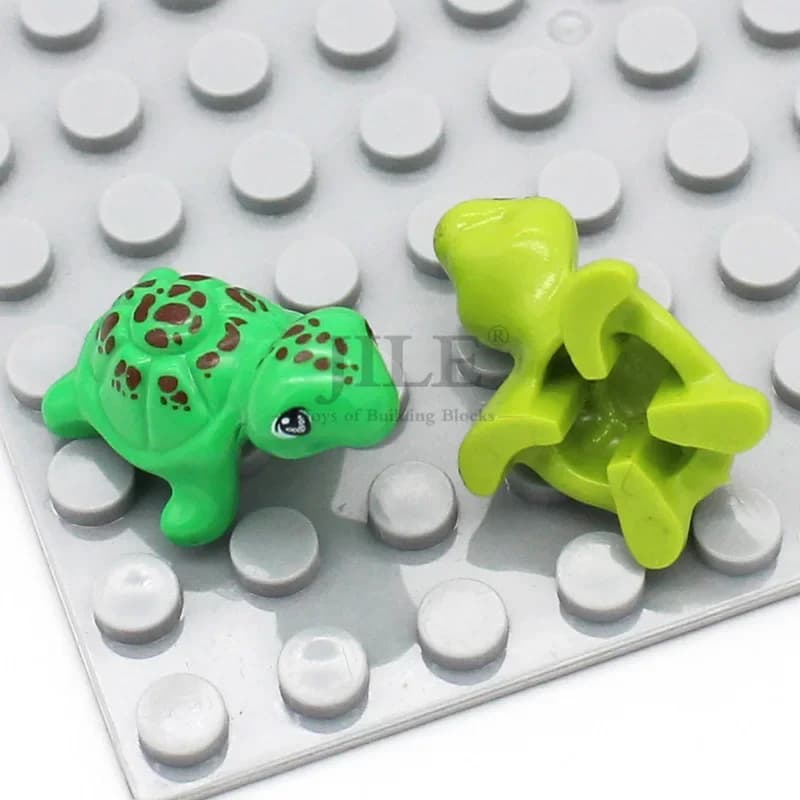 10pcs MOC 11603pb01 Turtle Friends Elves Building Blocks Brick DIY Compatible Bubbles Ocean Sea Pet Animal Zoo Toys — view 4