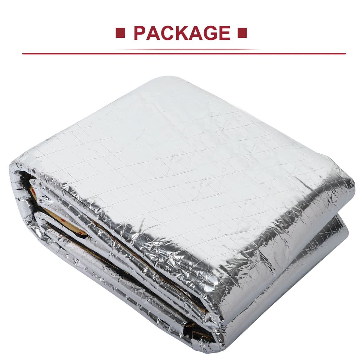 Uxcell Car Firewall Heat Sound Deadener Insulation Mat Aluminium Coating Cotton Self-adhesive Noise Insulation 5mm 10mm — view 5