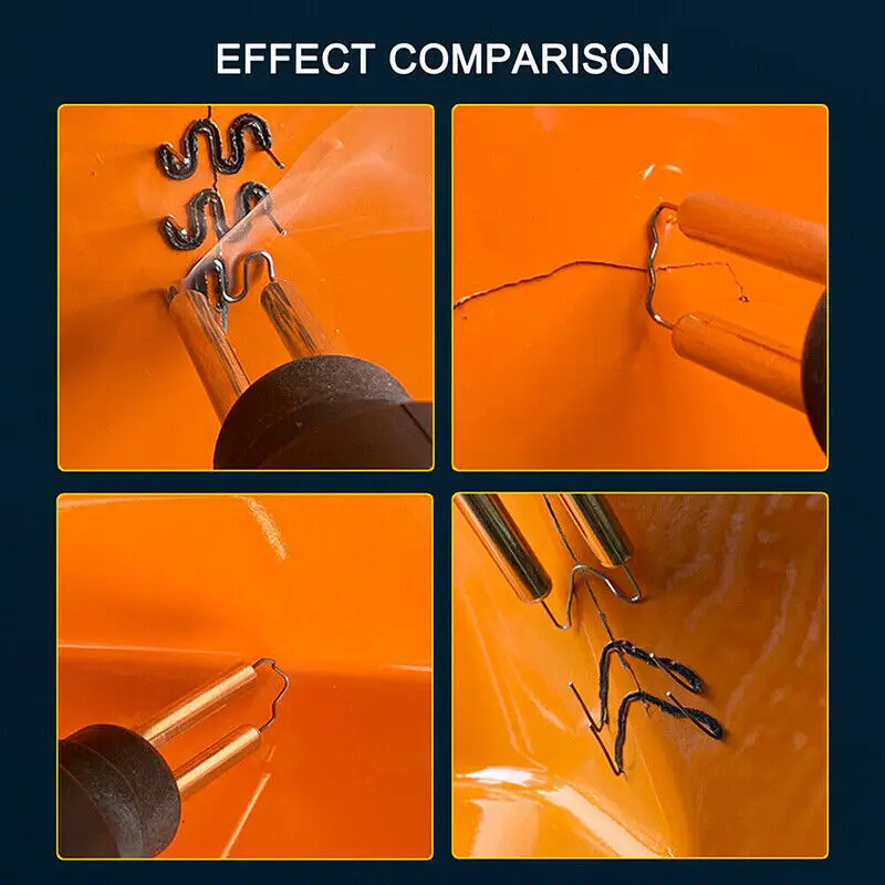 70W Plastic Welding Machine Plastic Welder Gun Car Bumper Repair Kit with 200/600/1000 Pcs Hot Staples Car Tools Kit — view 5