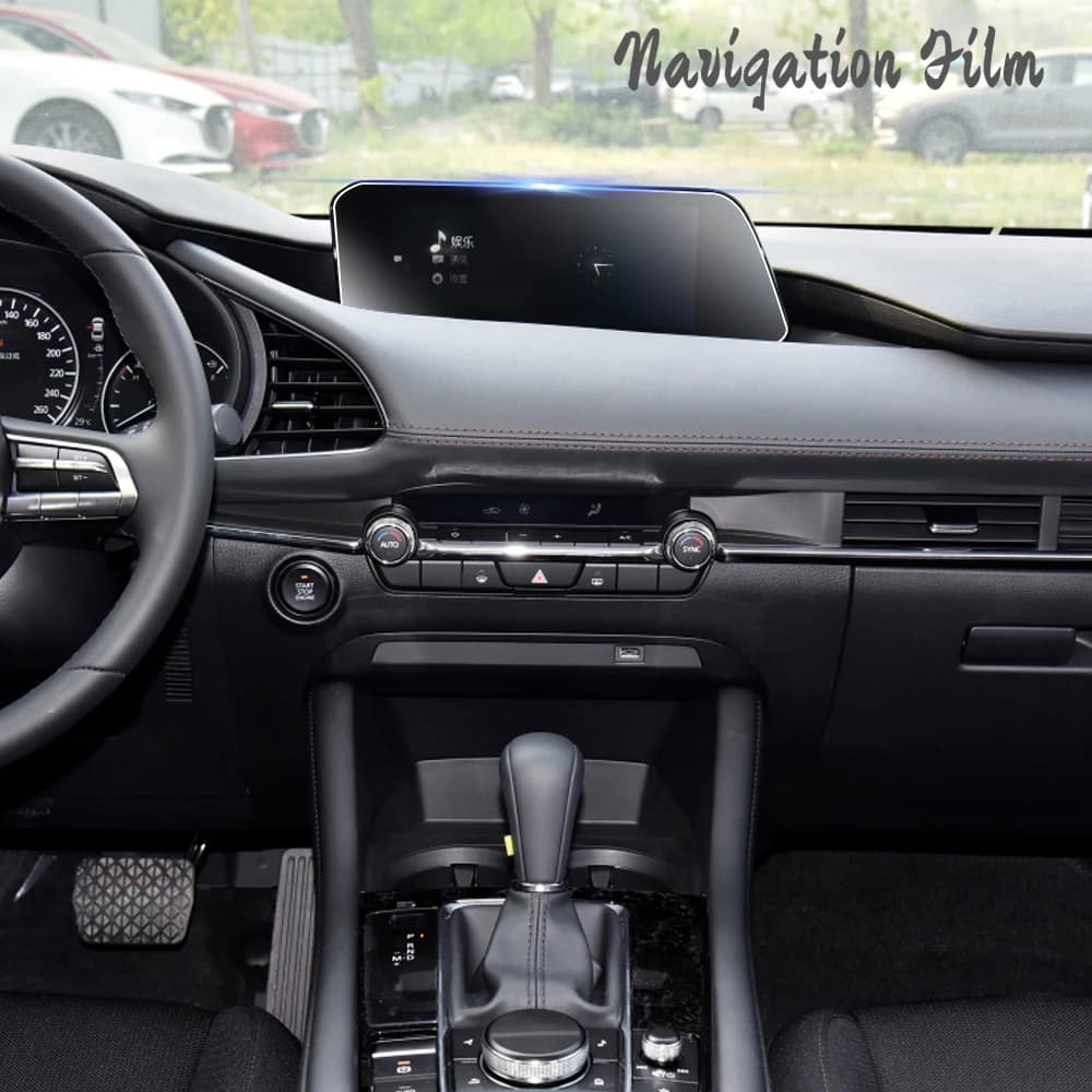 Tempered Glass Car Navigation Protector Film for Mazda 3 BP Axela CX-30 CX30 2019-2022 LHD Dashboard Monitor Screen Stickers — view 3