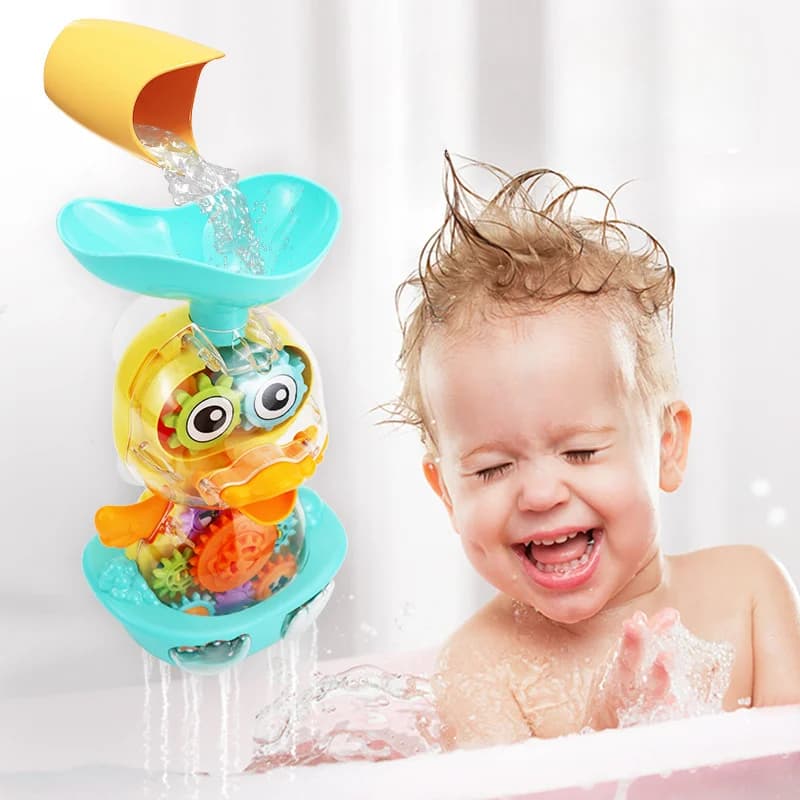 Baby Bath Toys For Kids Water Spray Duck Sucker Shower Swimming Pool Water Toys Shower Bath Toys for Baby Toddlers Bathtub Toys — view 2