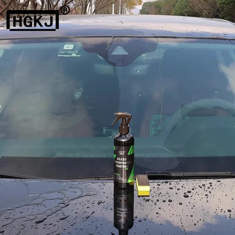 HGKJ S2 Car Glass Coating Agent Anti-rain Waterproof Spray Rain Remover Car Windshield Water Repellent Auto Accessories — view 5