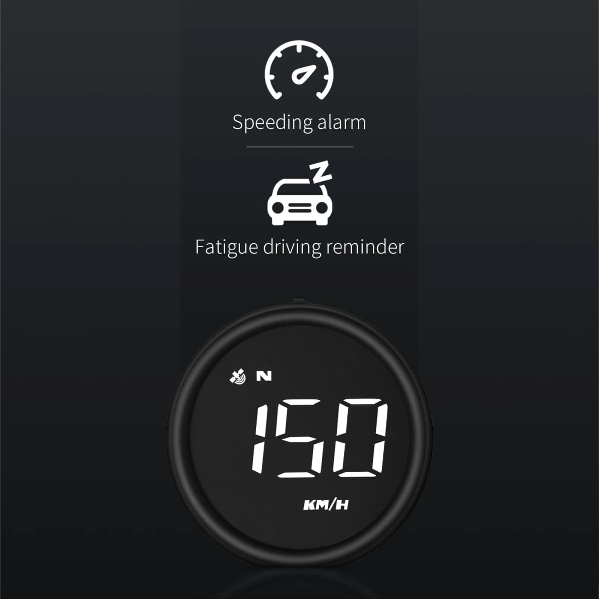 HUD G1 Gps Speedometer Gauge Digital LCD On-board Computer Car GPS Heads up Display Compass Inclinometro Projector For All Cars — view 3