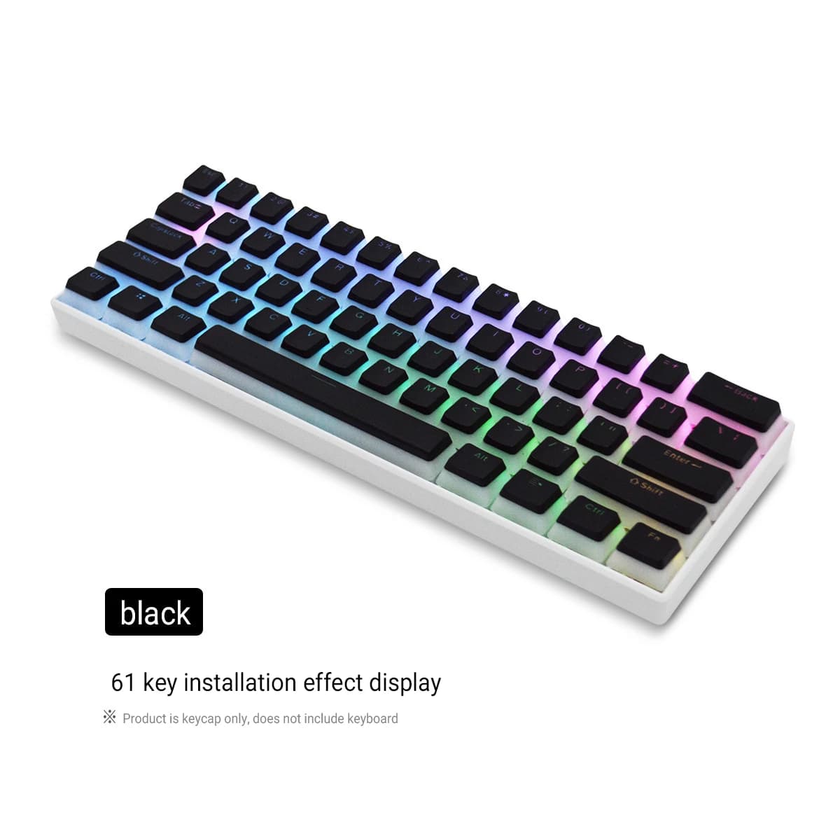 129 Keys Pudding Keycaps OEM Profile PBT Double Shot Keycap For Mx Switch Mechanical Keyboard ISO Layout RGB backlit Key Caps — view 5