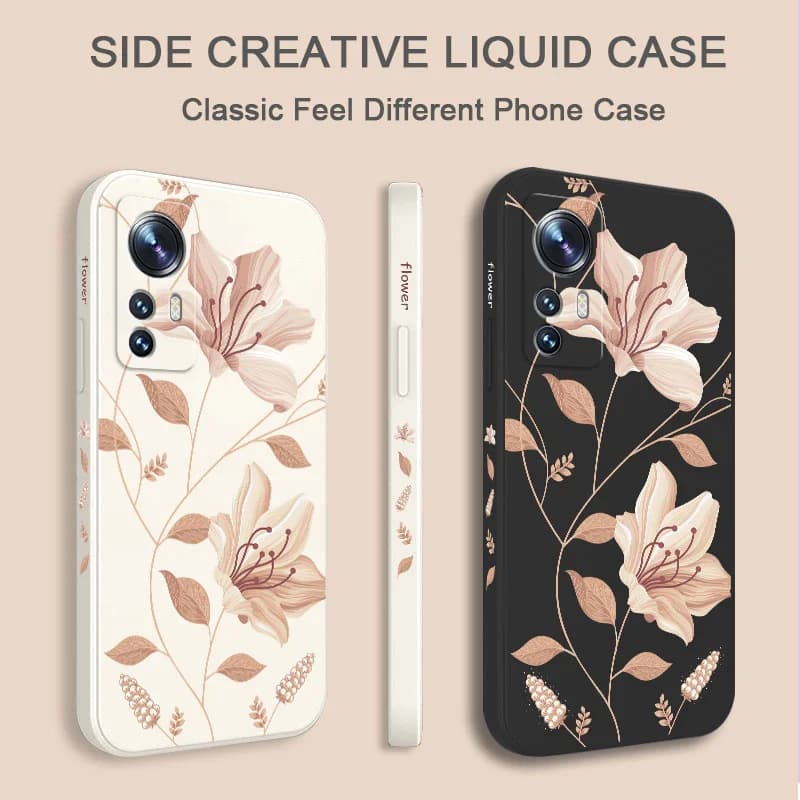 Delicate Blossoms Phone Case For Xiaomi Mi 15T 14T 14 13 13T 12 12T 11 11T Ultra 10 10T Pro Lite 5G Liquid Silicone Cover — view 3