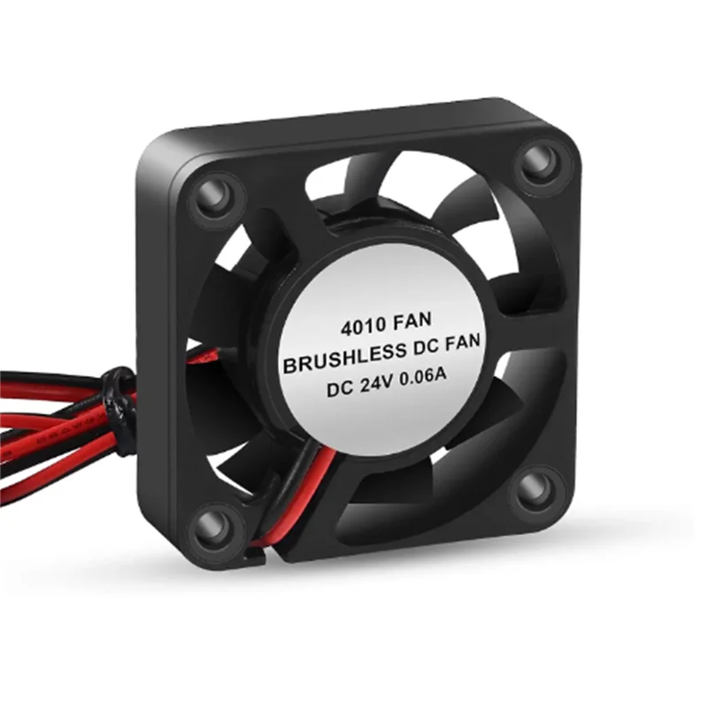 4PCS 3D Printer Cooling Fan 4010 Blower 40X40 X 10mm Hydraulic Bearing Brushless DC 12v 24v Cooling Fans for 3D Printer — view 2