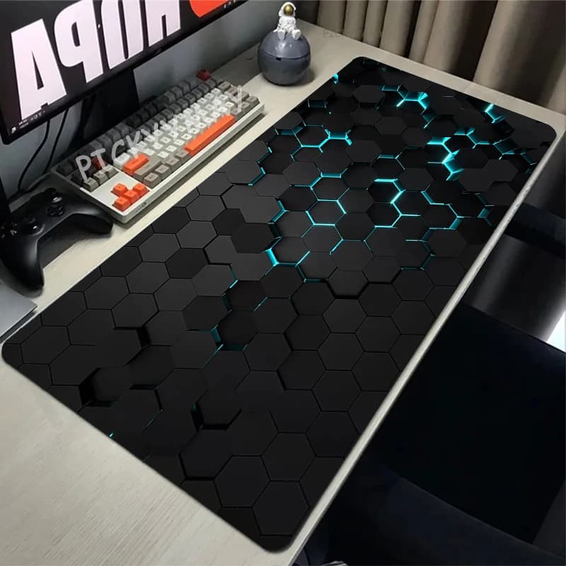Geometric Large Mouse Pad 100x50cm Big Computer Mousepads Minimalism Mousepad Big Keyboard Mat Gamer Mouse Pads Desk Mats — view 3