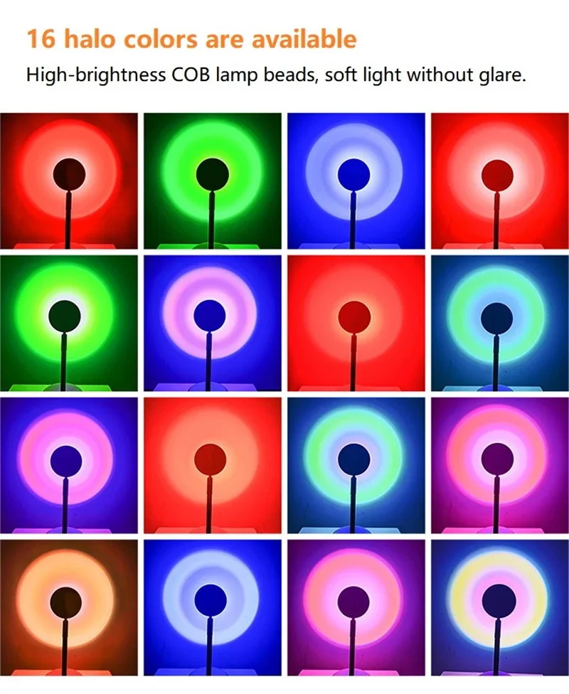 Tuya Smart Sunset Lamp Night Light Sunset Projector Smart Life APP Remote Led Lights Room Decoration Photography Birthday Gift — view 2