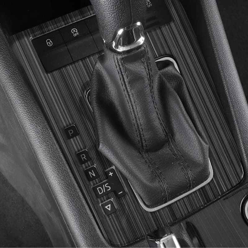 Stainless Steel Car Gear Shift Panel Cover Replacements Interior Mouldings For Skoda Octavia/RS 2015-2019 Auto Sticker — view 2
