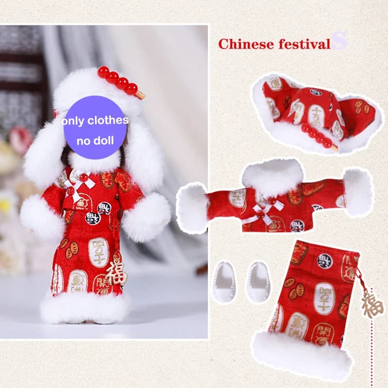 Girls Dress Style 16cm Doll 1/12 Bjd Dolls For Girls Dress Ancient Costume Clothes Kawaii Soft Interactive Toys Children Gift — view 6