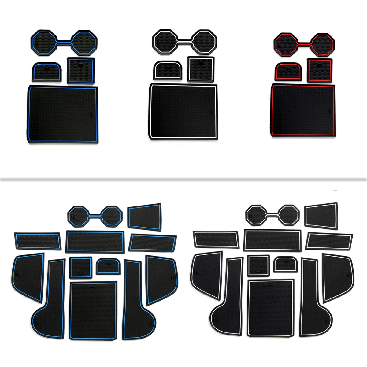 Smabee  for VW Volkswagen POLO MK6 AW 2018 - 2025 Anti-slip Gate Slot Mat Door Groove Cup Holder Pad Car  Interior Accessories — view 6
