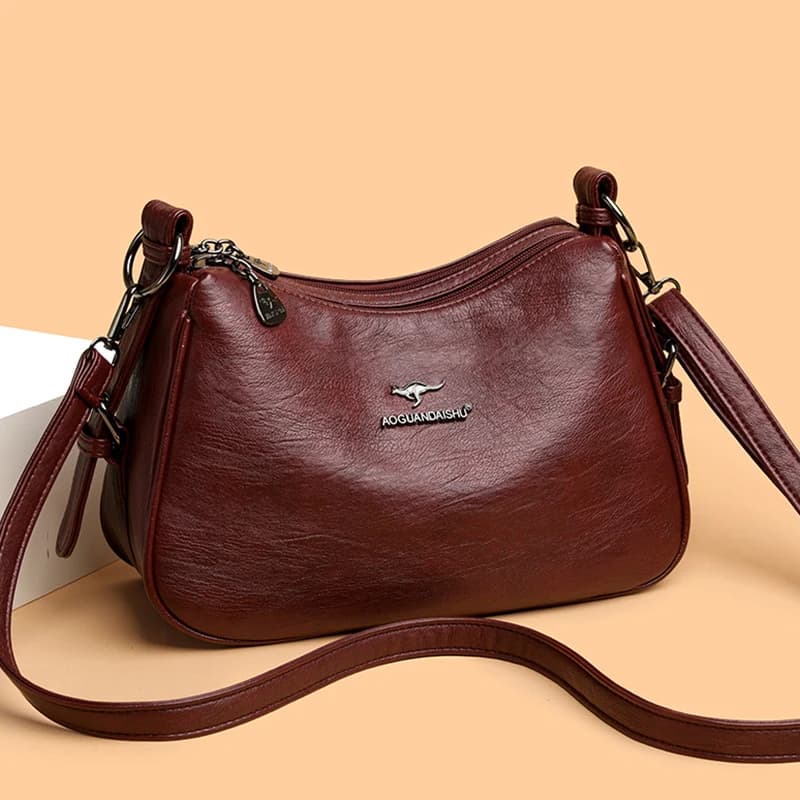 Luxury Designer Ladies Handbags New High Quality Leather Shoulder Bag for Women Female Retro and Minimalist Crossbody Bag Purses — view 5