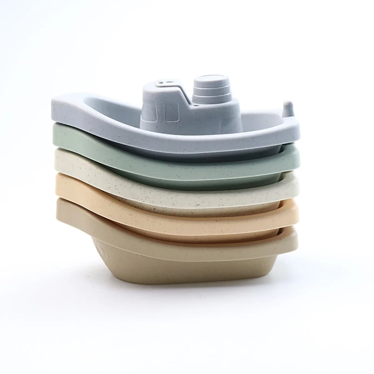 Bathroom stacked boat water toy, Bathroom bathing water play, Baby happy to play while bathing — view 6