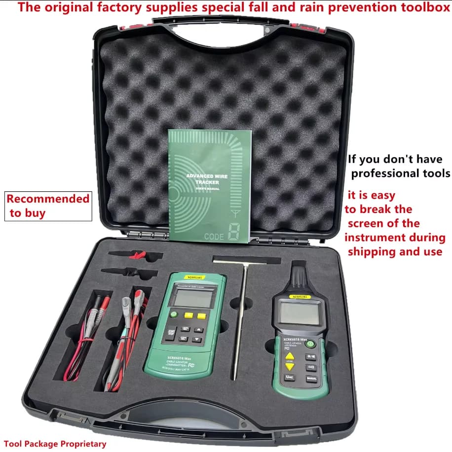 MY6818 Professional Wire Cable Tracker Metal Pipe Locator Detector Tester Line Tracker MS6818 Wire Finder xcrk6818 max — view 5