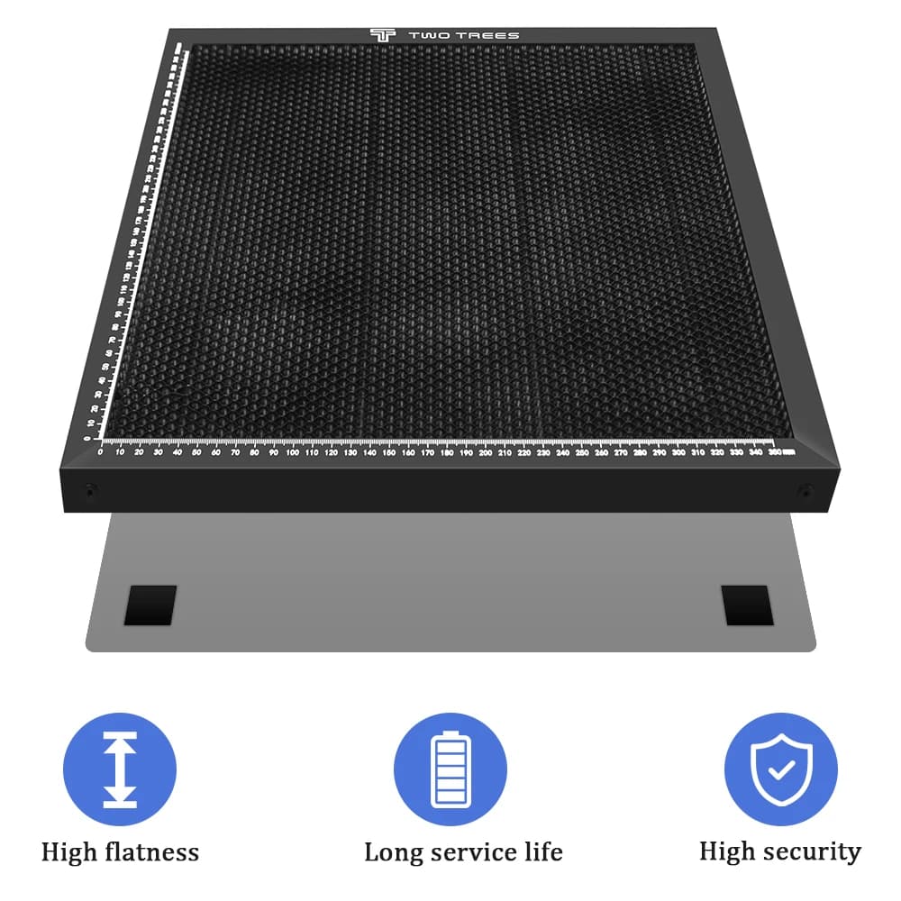 Laser Honeycomb Panel Laser Working Table 500x500mm For CO2 Cutting Machine/TT-5.5S Engraver TTS-55 TS2 Cutting Multiple Sizes — view 4