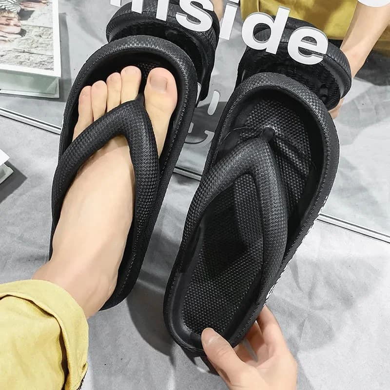 Summer Men's Flip-flops Massage Granule Slippers Comfortable Beach Sandals Men Casual Shoes Platform Flip Flops Bathroom Shoes — view 5