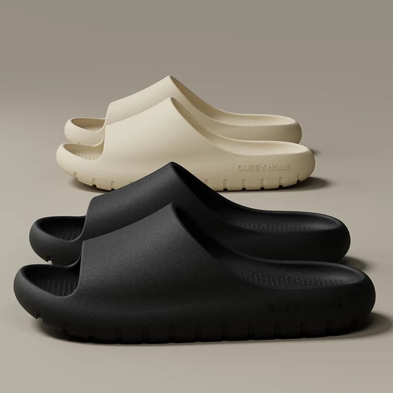 Queeyhome Men Slippers EVA Thick Soled Soft Sandals New Summer Fashion Non Slip Indoor Outdoor Beach Women Shoes — view 2