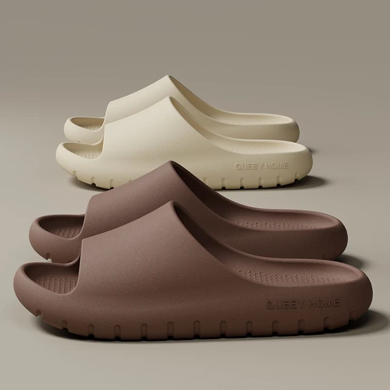 Queeyhome Men Slippers EVA Thick Soled Soft Sandals New Summer Fashion Non Slip Indoor Outdoor Beach Women Shoes — view 3