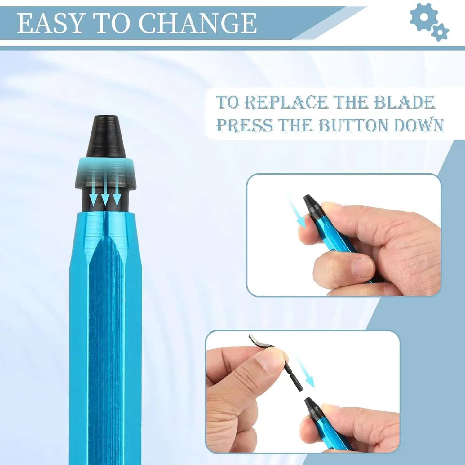 Deburring Tool with 12 High Speed Steel Blades, Deburring Tool 3D Printing, Deburring Tool for Metal,Plastic, 3D Printed Edges — view 5