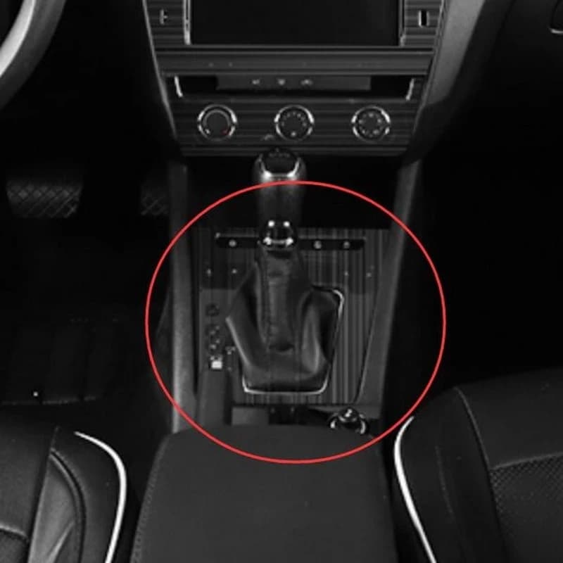 Stainless Steel Car Gear Shift Panel Cover Replacements Interior Mouldings For Skoda Octavia/RS 2015-2019 Auto Sticker — view 5