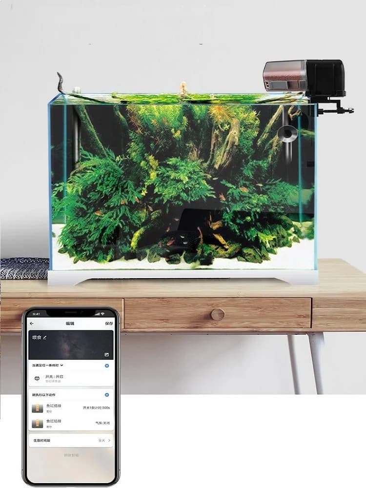 Ilonda Wifi Fish Feeder Organ Smart Control Aquarium Tank Automatic Feeding Device Timing Fishing Equipment Accessories Carp — view 5