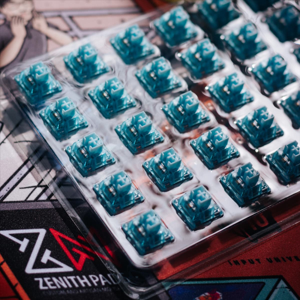 Akko V3 Pro Cream Blue Switch 5 Pin 45gf Tactile Switch With Dustproof Stem Compatible with MX Mechanical Keyboard (45 pcs) — view 5