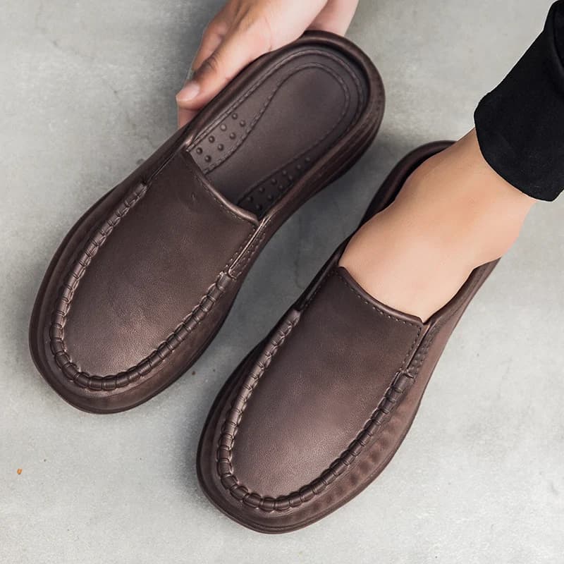 Men chef shoes casual loafers waterproof and oil-proof kitchen work slip-on men shoes outdoor non-slip beach slippers large size — view 4