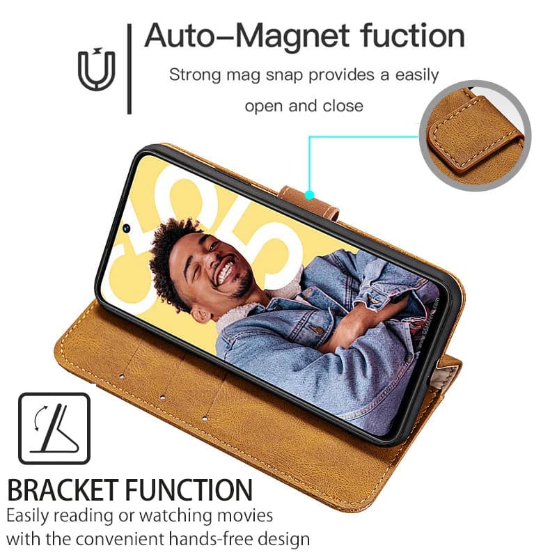original Case For Cat S75 Case Flip Leather & Silicone celular Cover On For Cat S75 S 75 CatS75 5G BM1S1B Phone Case Funda House — view 3