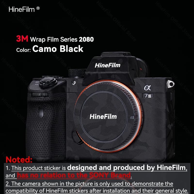 A7III A7M3 Camera Vinyl Wrap Stickers For Sony ILCE-7M3 A7RIII A7R3 Camera Decal Skins Protector Wrap Cover Sticker Film — view 2
